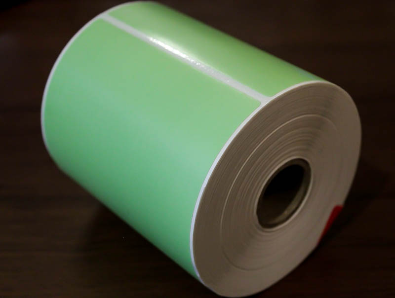 4x6 Pale green tire labels (Pack of 1 roll)