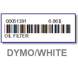 5 Rolls white bar code labels for DYMO 450-Key tag & bar code