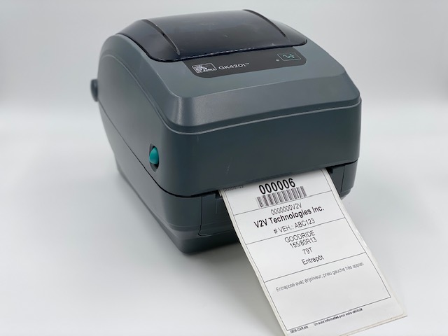 ZEBRA Label Printer 4" - tires labels